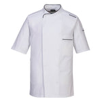 Portwest Surrey Chefs Jacket Short Sleeved - thumbnail 2