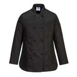 Portwest Rachel Women's Chefs Jacket Long Sleeved - thumbnail 1