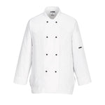 Portwest Rachel Women's Chefs Jacket Long Sleeved - thumbnail 2