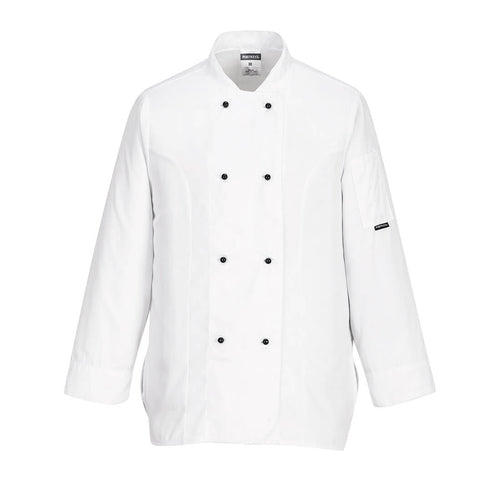 Portwest Rachel Women's Chefs Jacket Long Sleeved