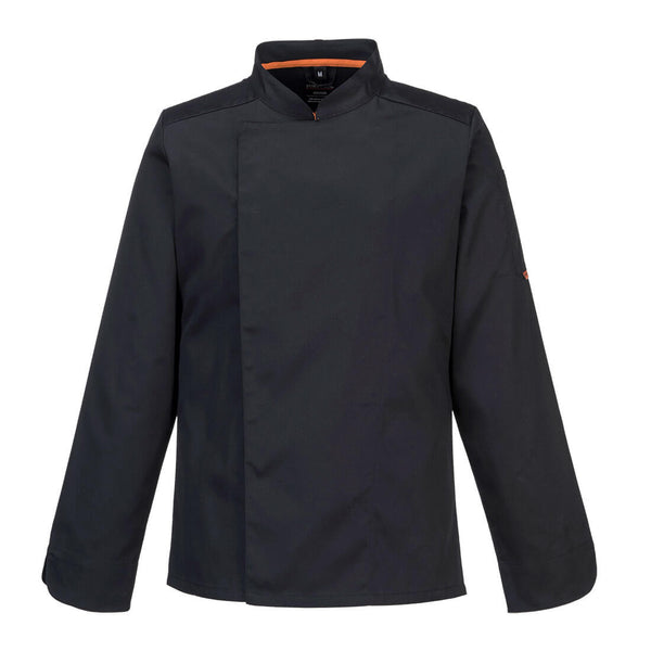 Portwest stretch MeshAir Pro long sleeve jacket C846 in black.