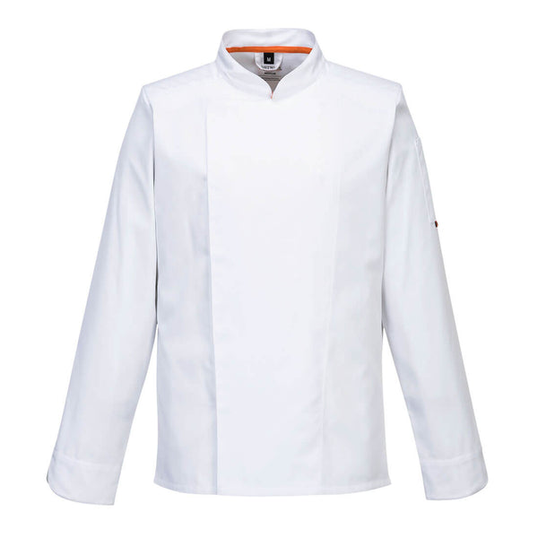 Portwest stretch MeshAir Pro long sleeve jacket C846 in white.