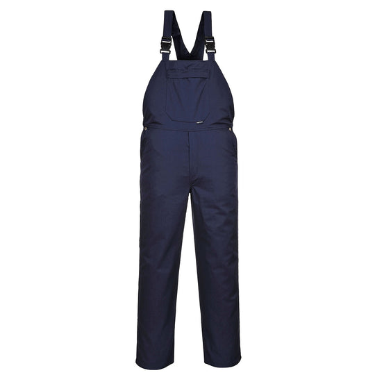 Portwest Burnley Bib and Brace (C875) in navy, providing durable and comfortable workwear protection.