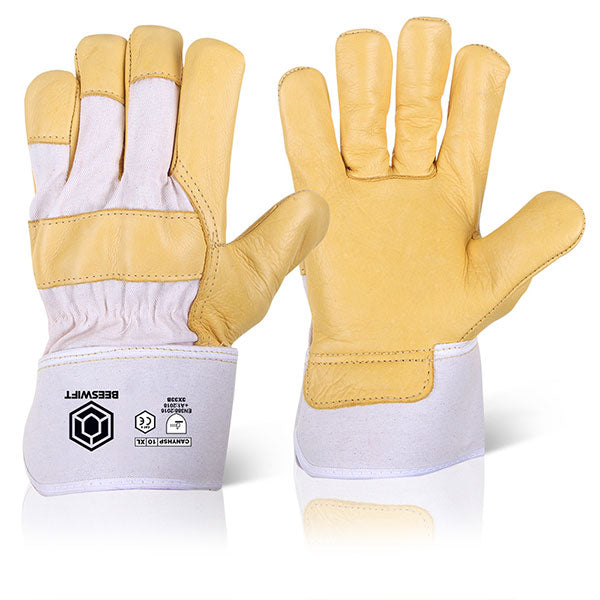 Beeswift Canadian Yellow Hide Rigger Gloves