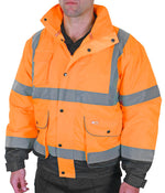 Beeswift Two-Tone Hi-Vis Constructor Bomber Jacket - thumbnail 1