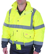 Beeswift Two-Tone Hi-Vis Constructor Bomber Jacket - thumbnail 2