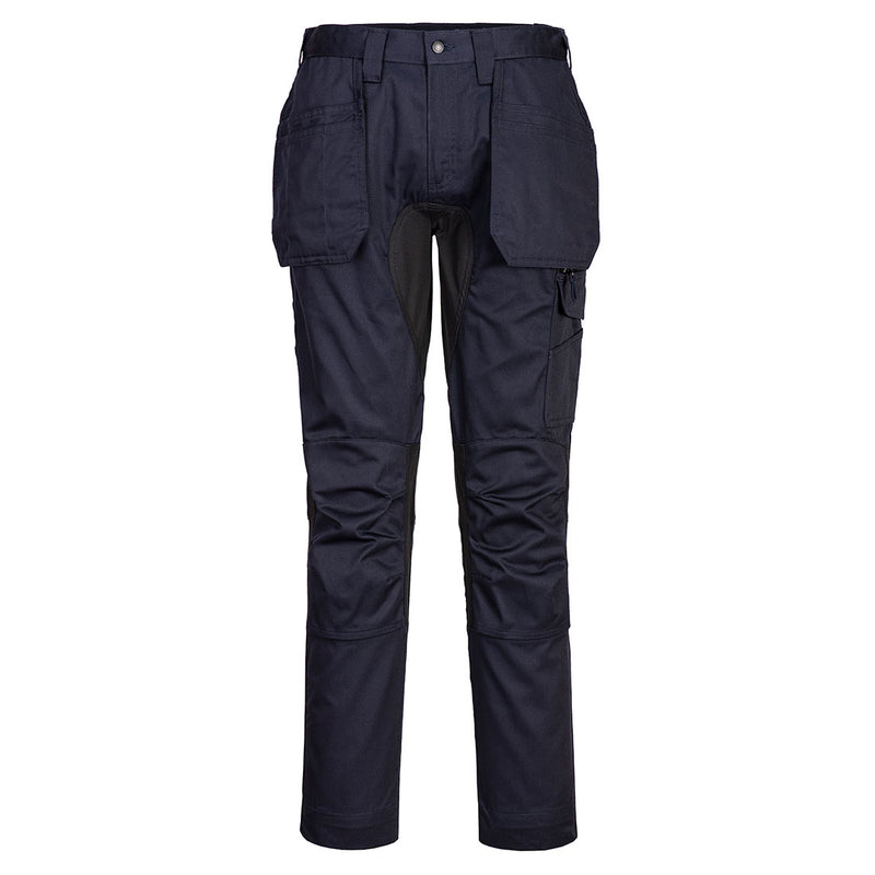 Portwest CD883 WX2 Eco Stretch Holster Trousers in dark khaki.