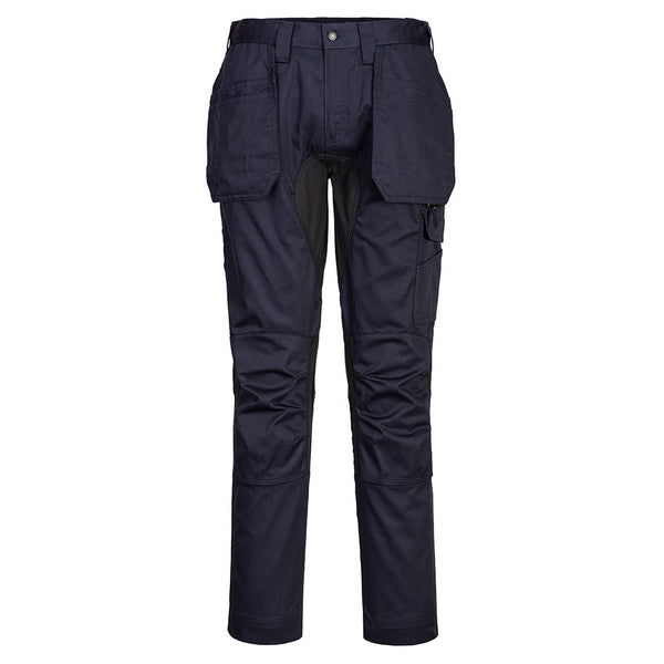 Portwest CD883 WX2 Eco Stretch Holster Trousers in dark khaki.