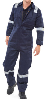 Beeswift Burgan Fire Retardant Anti-Static Boilersuit - thumbnail 1