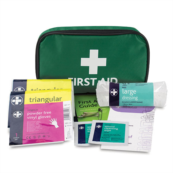 Click Medical Essentials One Person First Aid Pouch - Green