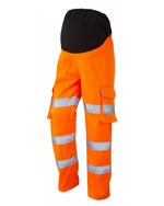 Leo Workwear Verity Iso 20471 Cl 2 Poly/Cotton Maternity Cargo Trouser (Uk 14-16) - thumbnail 2