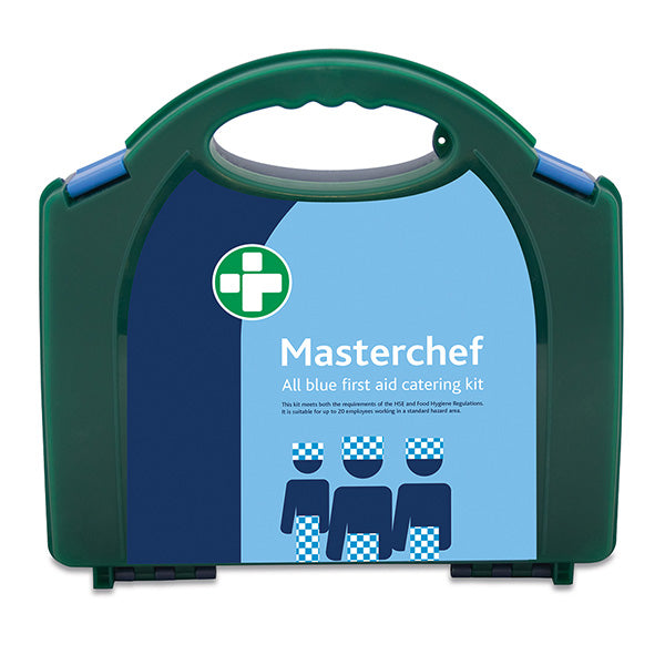 Click Medical Masterchef 20 Person All Blue Catering First Aid Kit In Aura Box