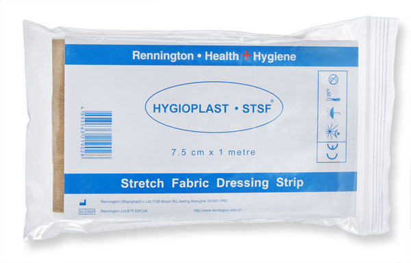 Hygioplast Dressing Strip Fabric 7.5CM X 1M Pack Of 10 - (Pack of 10)