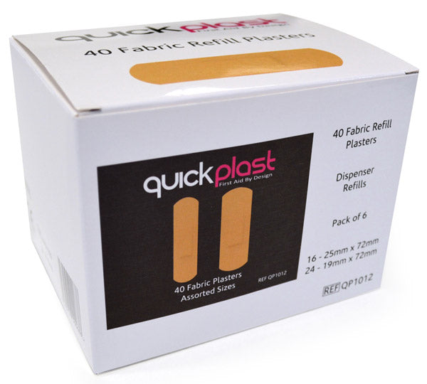Quickplast Fabric Plasters 6 X 40 - (Pack of 6)