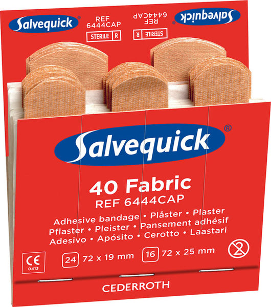 Salve Quick Salvequick Fabric Plasters Refill Pack 6X40 - (Pack of 6)