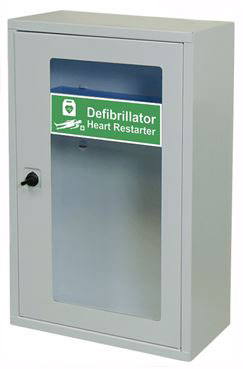 Click Medical Indoor Defibrillator Cabinet With Thumb Lock