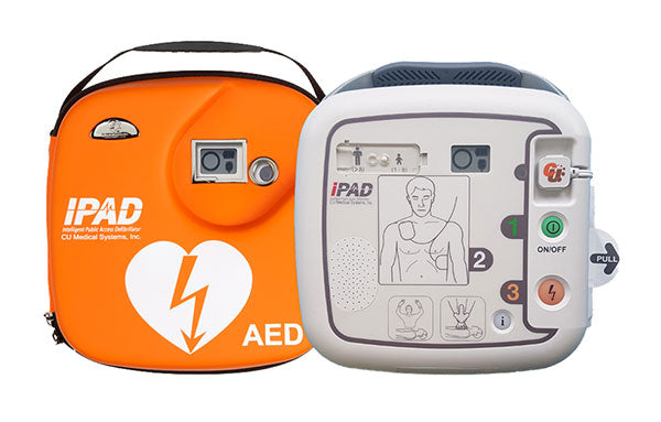 CU Cu Medical Ipad SP1 Semi Automatic Defibrillator With Carry Case