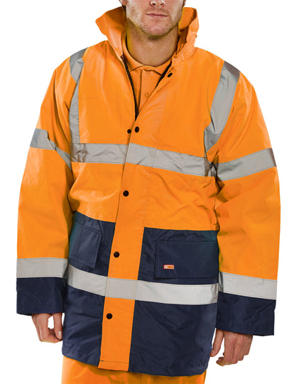 Beeswift Hi-Vis Fleece Lined Traffic Jacket