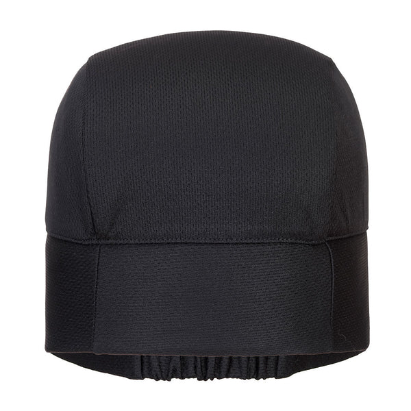 Black Portwest cooling crown beanie for hot climates