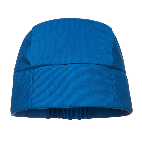 Blue Portwest cooling crown beanie for hot climates