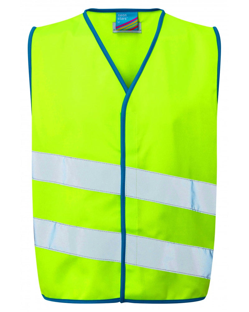 Leo Workwear lime green high-visibility sweatshirt for comfort and safety in all conditions