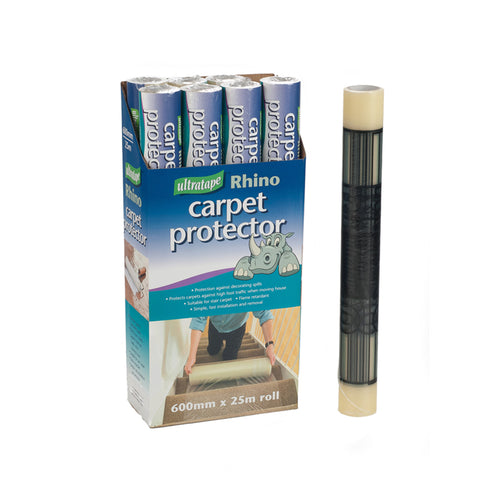 Clear Carpet Protector - 600mm Width x 25Mtr Length.