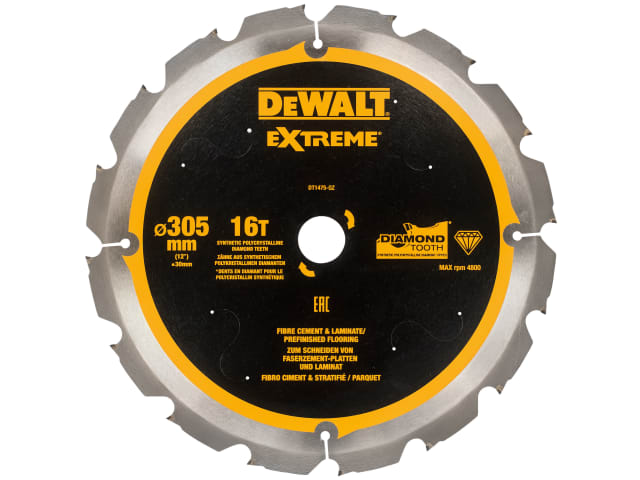DEWALT Extreme PCD Fibre Cement Saw Blade