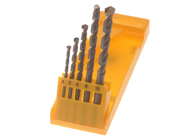 DEWALT Masonry Drill Set 5 Piece 4-10mm