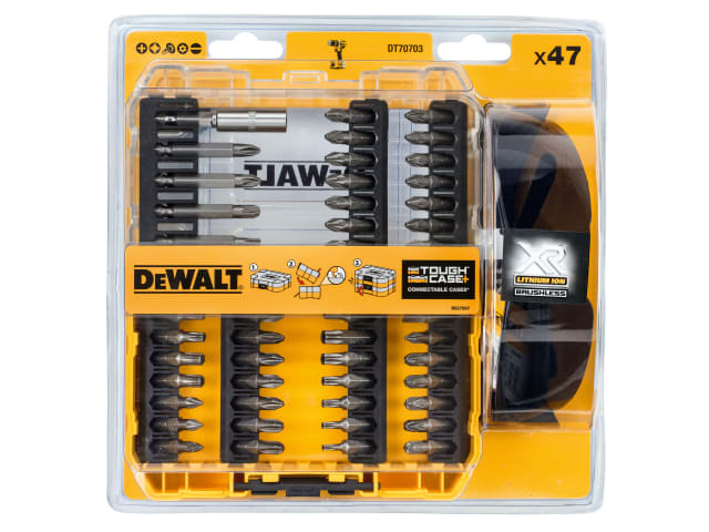 DEWALT DT70703 Screwdriving Set, 47 Piece + Safety Glasses