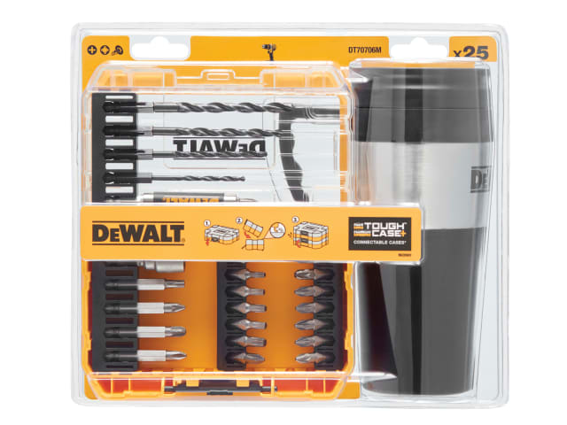 DEWALT DT70706 Drill Drive Set, 25 Piece + Mug Display of 4
