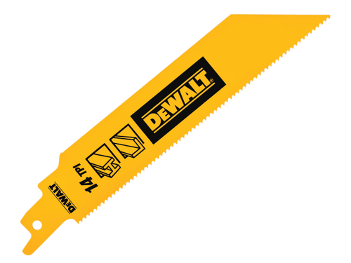 DEWALT Bi-Metal 1in High Reciprocating Blades, Metal Cutting