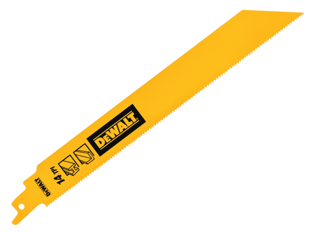 DEWALT Bi-Metal 1in High Reciprocating Blades, Metal Cutting