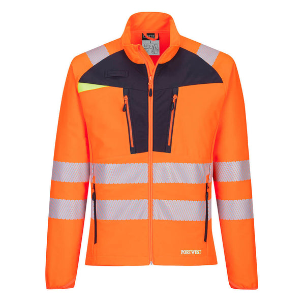 High-visibility orange Portwest DX4 Hi-Vis Base Layer for safety and comfort.