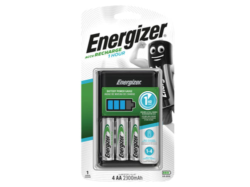 Energizer 1 Hour Charger plus 4 x AA 2300 mAh Batteries