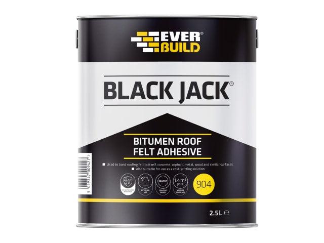 Everbuild Black Jack 904 Bitumen Roof Felt Adhesive