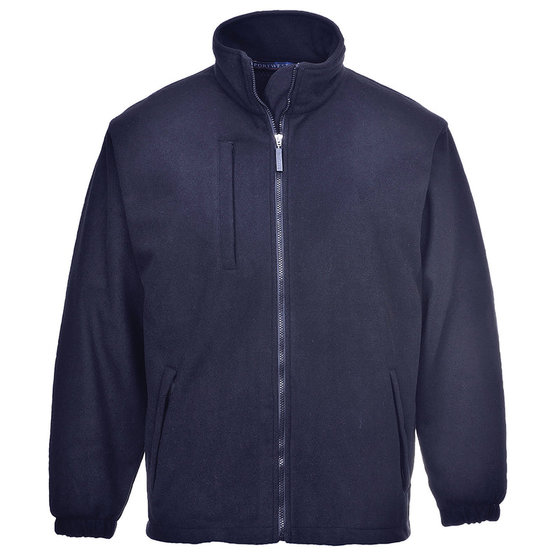 Navy blue Portwest Buildtex Laminated Fleece 3L a durable and insulated outerwear choice.