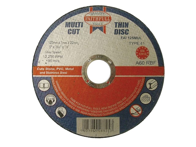 Faithfull Multi-Purpose Cutting Discs