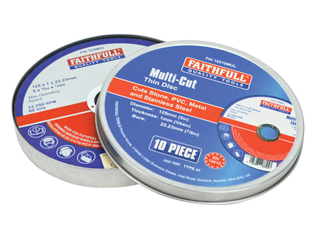 Faithfull Multi-Purpose Cutting Discs