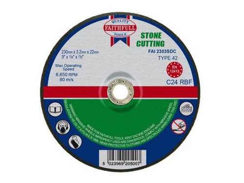 Faithfull Depressed Centre Stone Cutting Disc