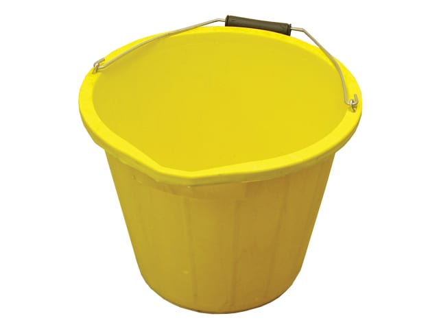 Faithfull Heavy-Duty Bucket 14 litre (3 gallon) - Yellow