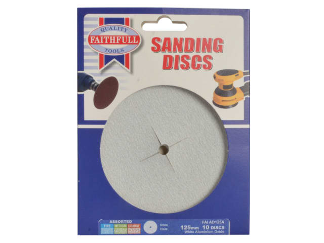 Faithfull Paper Sanding Discs 125mm