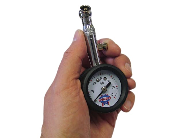 Faithfull Tyre Pressure Dial Gauge 60 psi