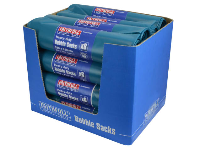 Faithfull Blue Heavy-Duty Rubble Sacks