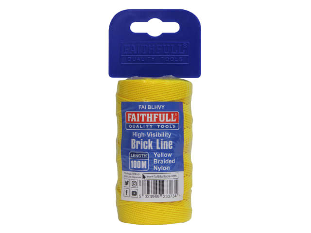 Faithfull Hi-Vis Nylon Brick Line