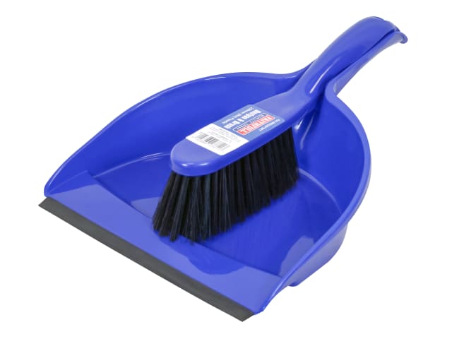 Faithfull Plastic Dustpan & Brush Set