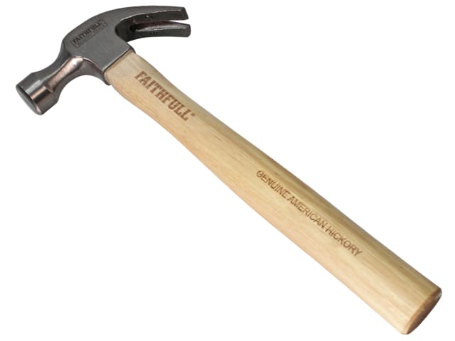 Faithfull Claw Hammer, Hickory Handle