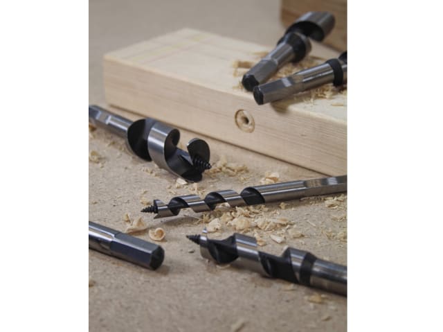 Faithfull Stubby Combination Wood Auger Bit Set, 6 Piece 10-25mm