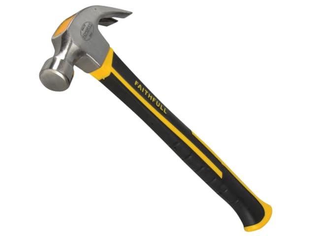 Faithfull Claw Hammer, Fibreglass Shaft