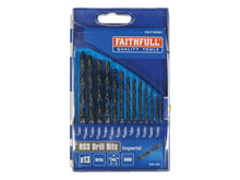 Faithfull HSS Drill Bit Sets, Imperial