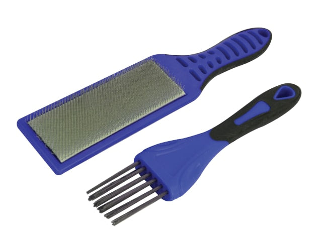 Faithfull 2 Piece File Card Brush Kit